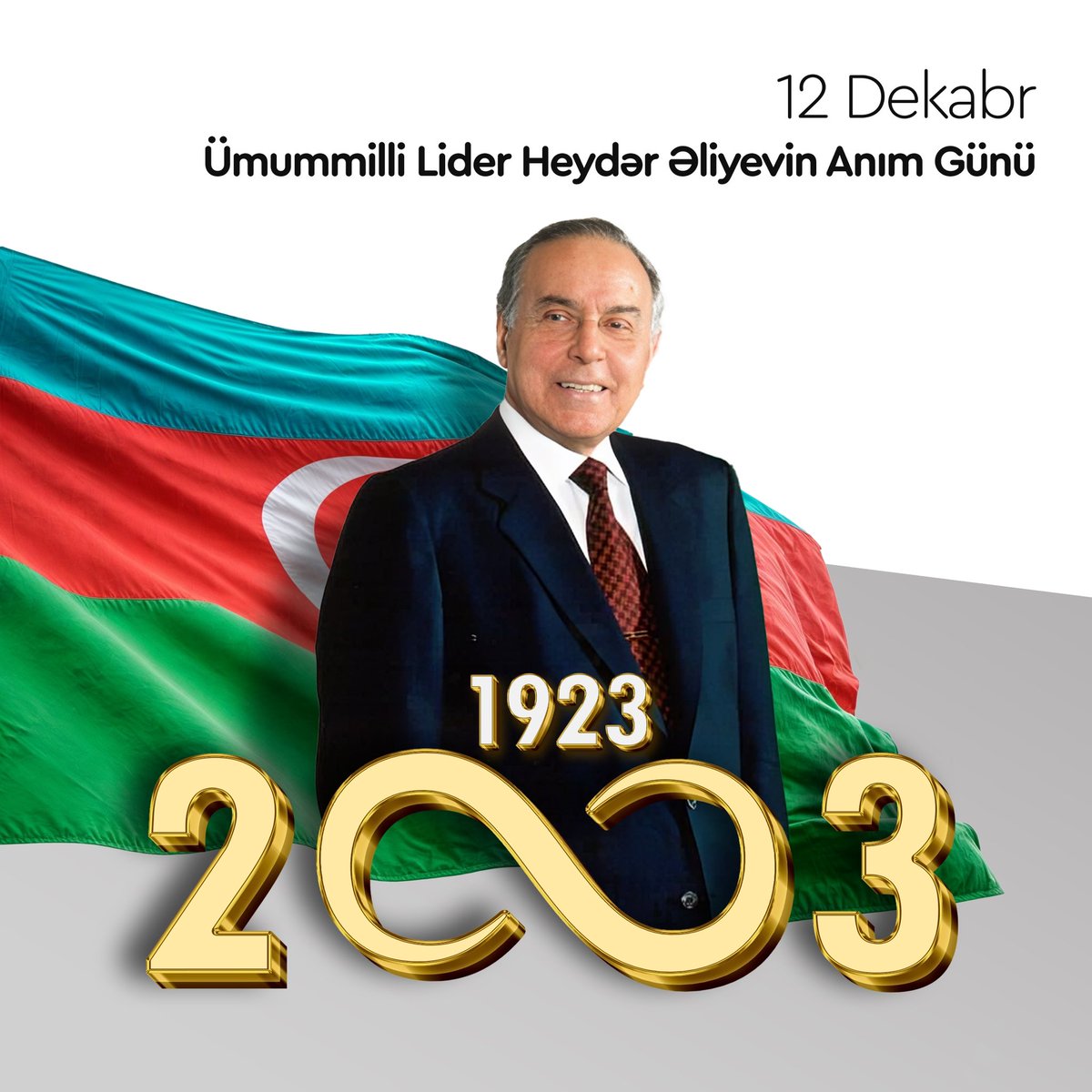Bu gün xalqımızın xilaskarı, müstəqil Azərbaycanın qurucusu Heydər Əliyevin əziz xatirəsini dərin ehtiramla yad edirik. 
Sən bizim qəlbimizdə əbədisən, Ulu Öndər!

#HeydərƏliyev #12Dekabr #AnımGünü #ƏbədiyaşarLider