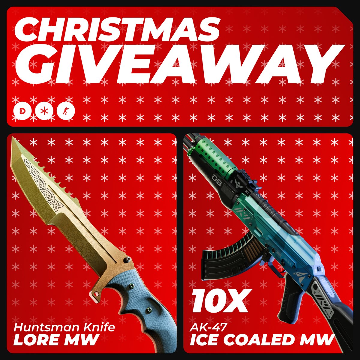 DMarket's tweet photo. 🎅 Yo-ho-ho! Our Christmas Giveaway is LIVE!

New challenges await you - complete them, earn more bonuses, and boost your chances of winning! 🎁

Some additional tasks will pop up on our socials, so stay tuned and don’t miss out! ✨

https://t.co/xkBezzYmGc https://t.co/YkquFfqtDN