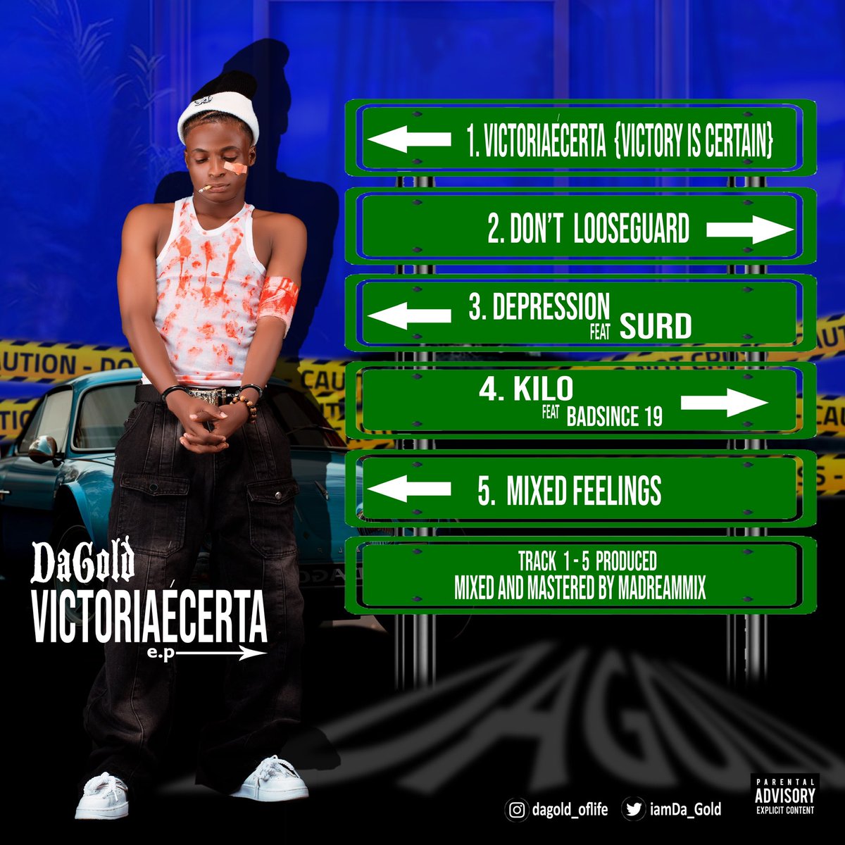 DaGold_Xing's tweet photo. My ep out in 10days 
I can’t wait to share with you the magic I made 
#victóriaécerta ( VicTory is certain) the EP.
@only1Destiny @Olamide @DONJAZZY @the_millenium1 @GossipMillNaija @Adesh68 @KENNYOLOGY01 @NiphKeys 

#SpotifyWrapped #victoriaècerta #Trending https://t.co/wko1C0zNgc