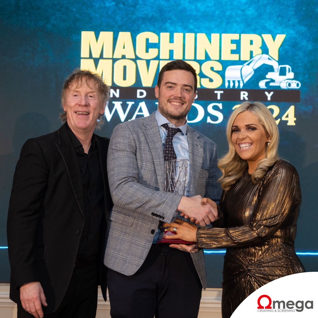 Congratulations to Versaffix! 🏆

Omega Crushing &amp; Screening was proud to sponsor the Best Engineering &amp; Manufacturing Award at the #MachineryMovers Industry Awards 2024, and a huge congratulations to MD, Gerard Doherty, for taking home this well-deserved recognition!