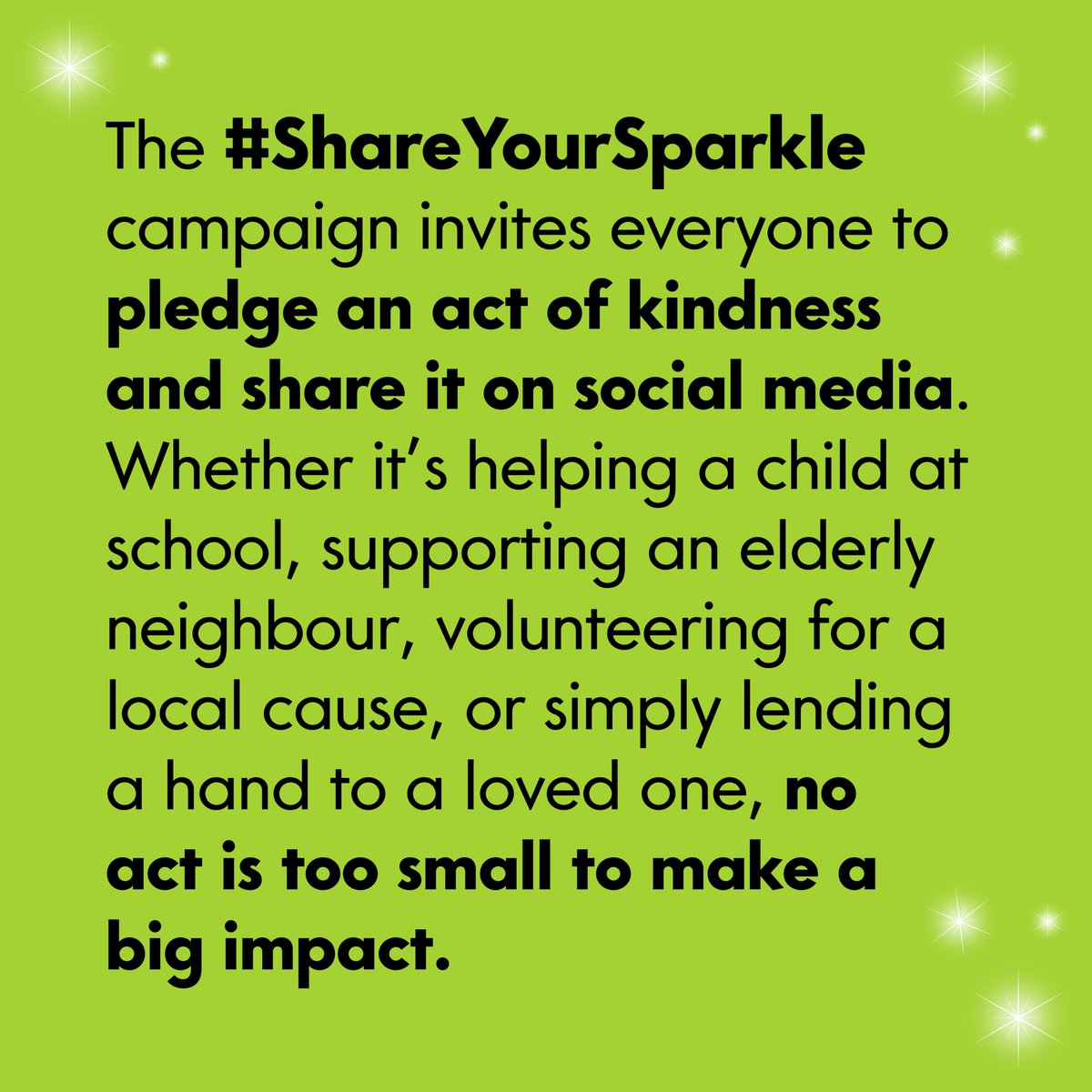 starlight_uk's tweet photo. Want an easy way to make a difference this Christmas

❄️Join the @Lights4fun Movement: Pledge, Post, and Sparkle: The #ShareYourSparkle campaign invites everyone to pledge an act of kindness and share it on social media.

(Find out more in our next tweet!) https://t.co/juYZR71RVc