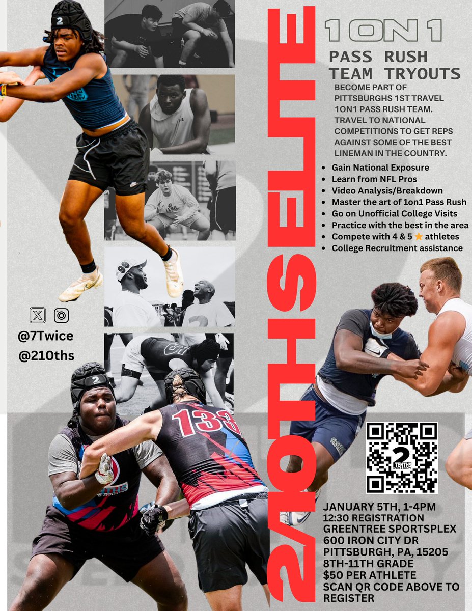 Cøåċħ B¥røn’s $0.02 (@7twice) on Twitter photo Schedules out❗️
Who's in❓
<a href="/210ths/">2Tenths Speed & Agility</a> we not playing no games with this one 💪🏾😤
🔥 Compete against the best Offensive and Defensive Linemen in the country.
🔥 Get elite reps and national exposure to boost your recruitment profile.
🔥 Visit top universities in the nation
🔥 Join Schedules out❗️
Who's in❓
<a href="/210ths/">2Tenths Speed & Agility</a> we not playing no games with this one 💪🏾😤
🔥 Compete against the best Offensive and Defensive Linemen in the country.
🔥 Get elite reps and national exposure to boost your recruitment profile.
🔥 Visit top universities in the nation
🔥 Join