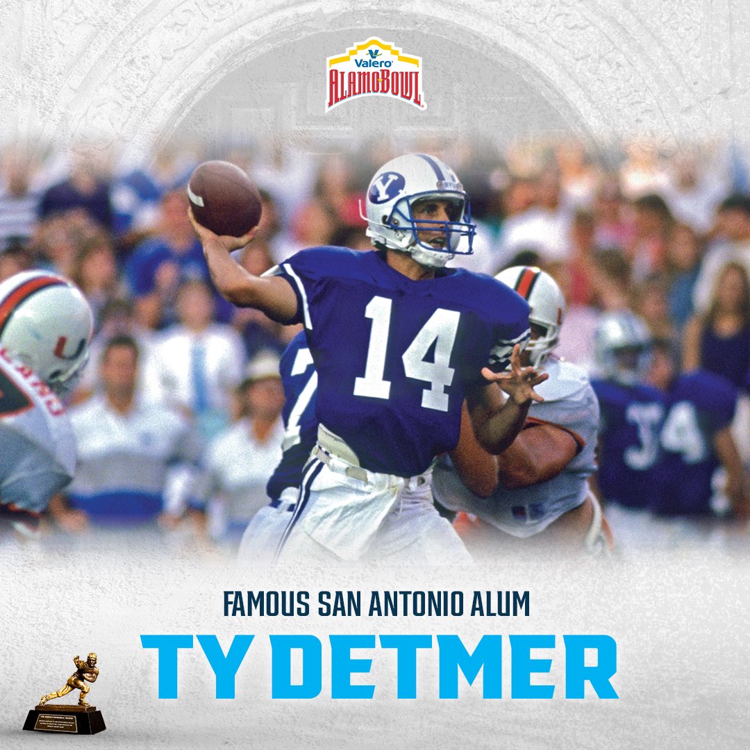 Valero Alamo Bowl (@valeroalamobowl) on Twitter photo Now that the dust has settled from a hectic Selection Sunday, letโs get to know more about our designated visiting team <a href="/BYUfootball/">BYU FOOTBALL</a>!
#ValeroAlamoBowl Now that the dust has settled from a hectic Selection Sunday, letโs get to know more about our designated visiting team <a href="/BYUfootball/">BYU FOOTBALL</a>!
#ValeroAlamoBowl