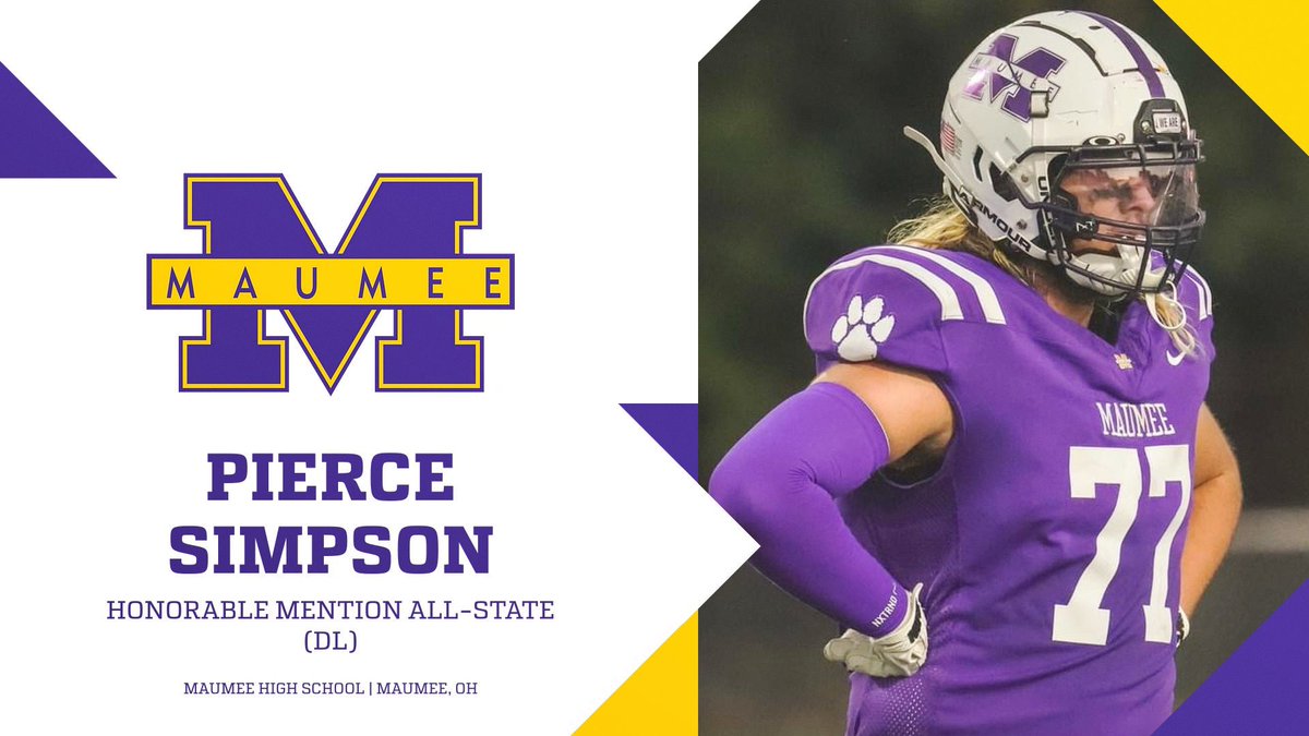 Proud to announce that we had four players voted to be apart of the  DIII All-State Team! Couldn’t be more proud of our guys! #WIN #WeAreMaumee