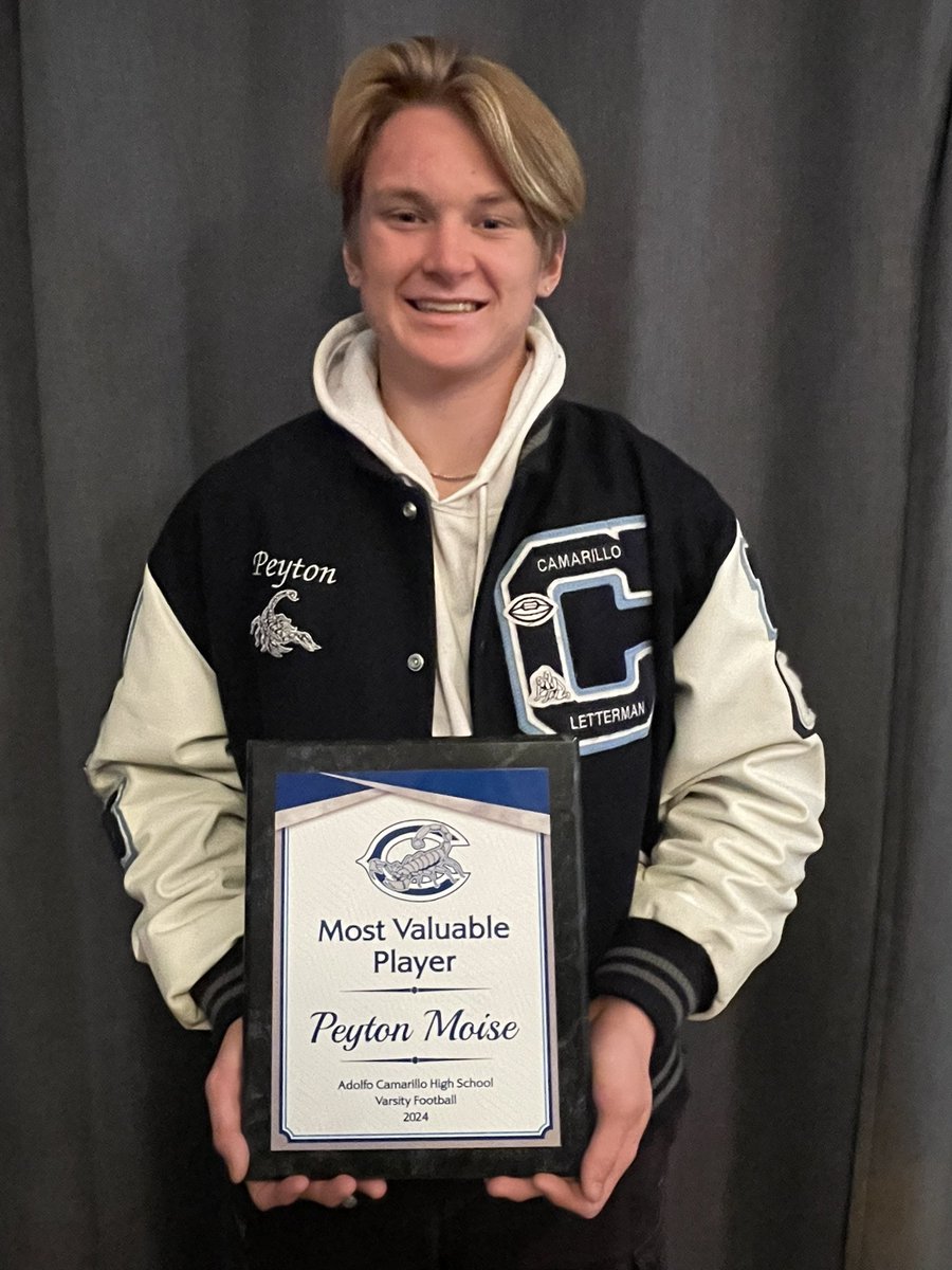 peyton_moise's tweet photo. Celebrated this year with our football banquet last night. Congratulations to all my teammates who earned awards.
@ACHS_Scorps_FB @CoachAnderson92 @DalePerizzolo @EliavAppelbaum https://t.co/3MYmecbaXy