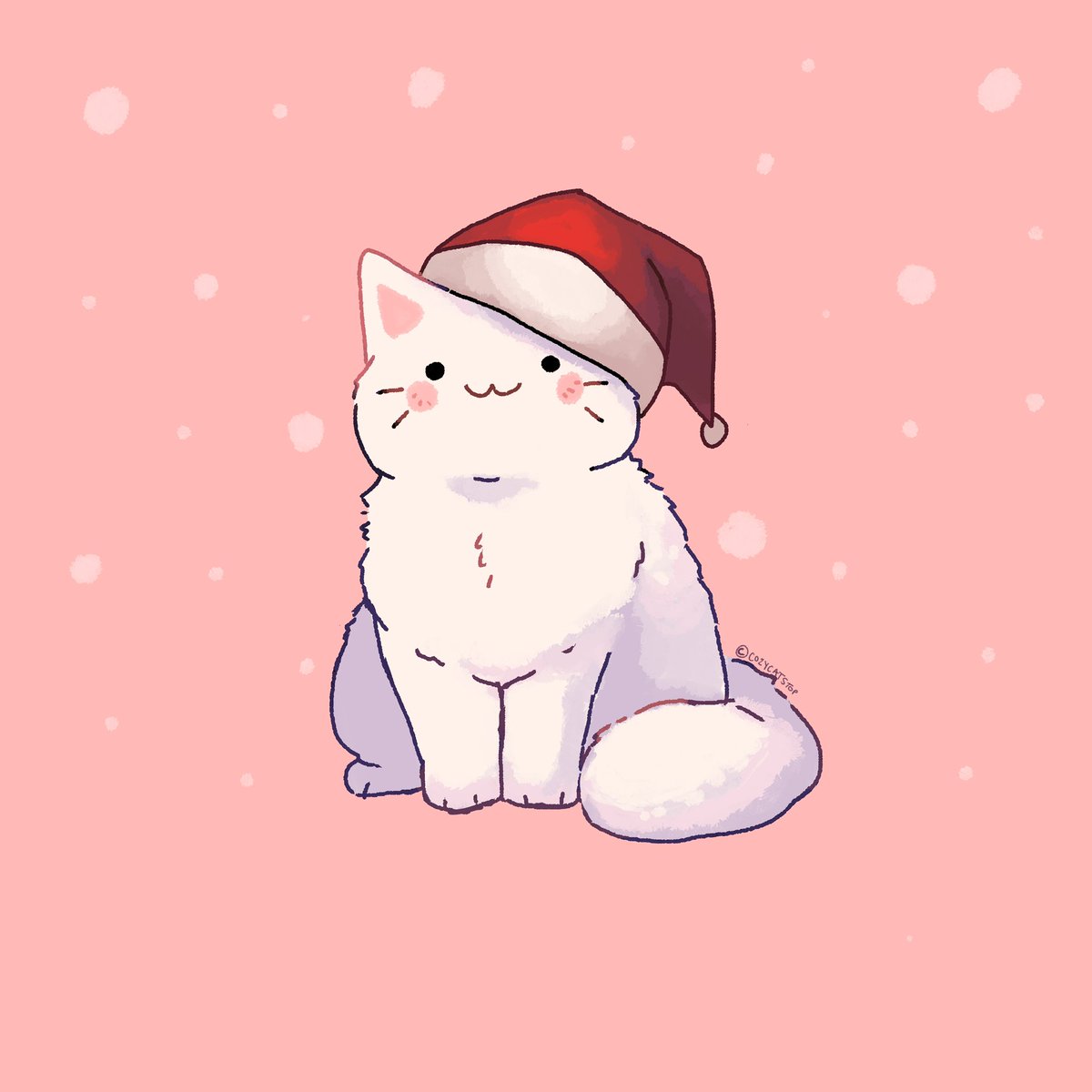 christmas cat ! 

#art #cats
