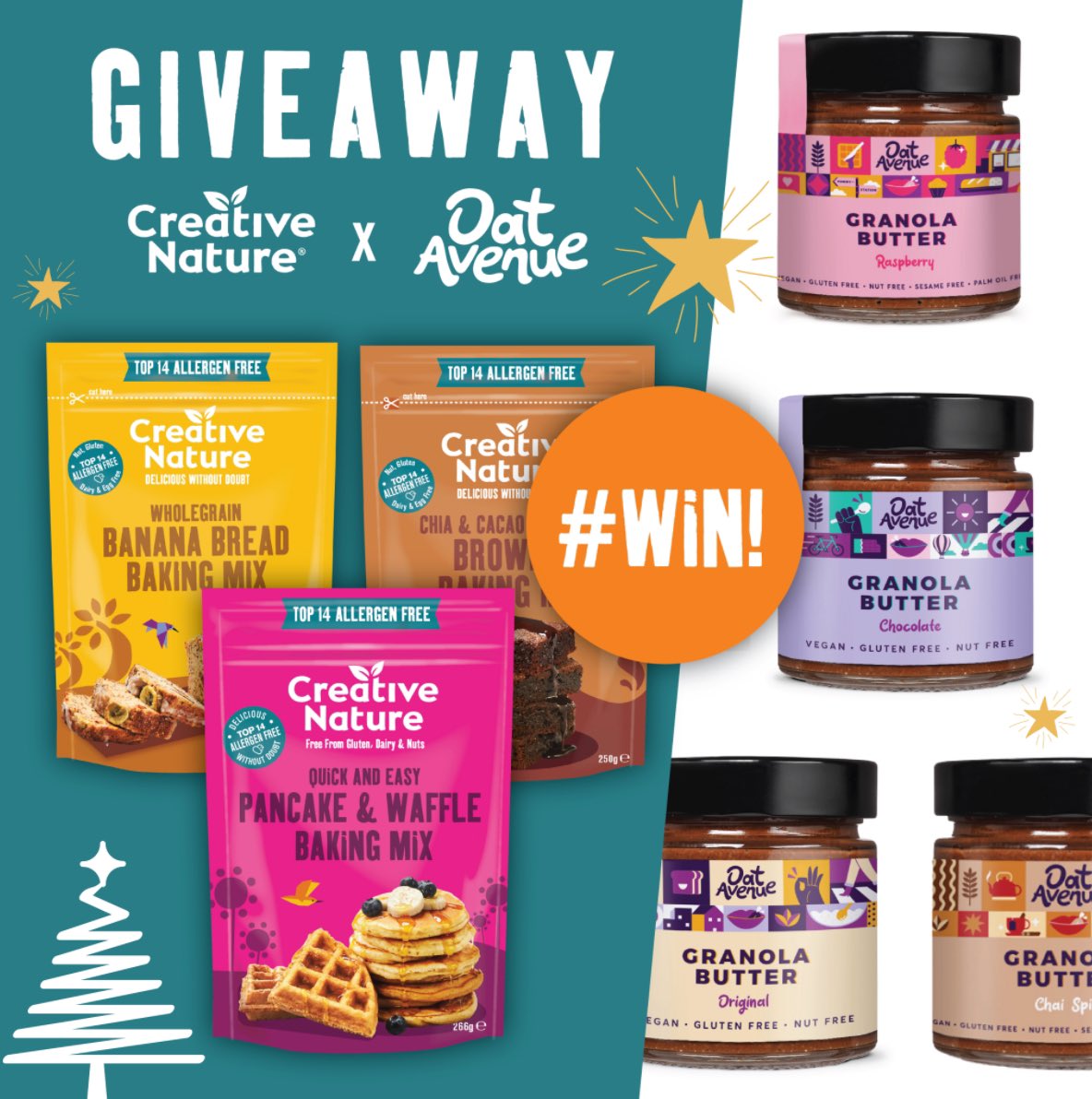 We've team up with Oat Avenue to bring you the best baking bundle to get into the Christmas spirt this December. To enter: 
✨Follow both <a href="/creativenature/">Creative Nature</a> and @oatavenue
✨Retweet this post 
✨Follow the link here for your extra entry - creative-nature.involve.me/creative-natur… 

#giveaway