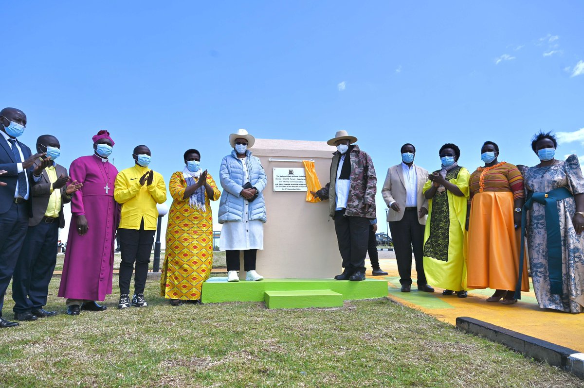 KagutaMuseveni's tweet photo. Today, alongside Maama Janet, I officially commissioned the National High Altitude Training Centre in Taryet, Kapchorwa 

The NRM does its work organically; we don't rush into things. If you do, you won't succeed. We haven't accomplished much in sports yet, as our initial focus was on the basics: peace, immunization, and wealth creation. Now, Sebei's population has grown from 20,000 in the 1960s to over half a million due to immunization and peace.
