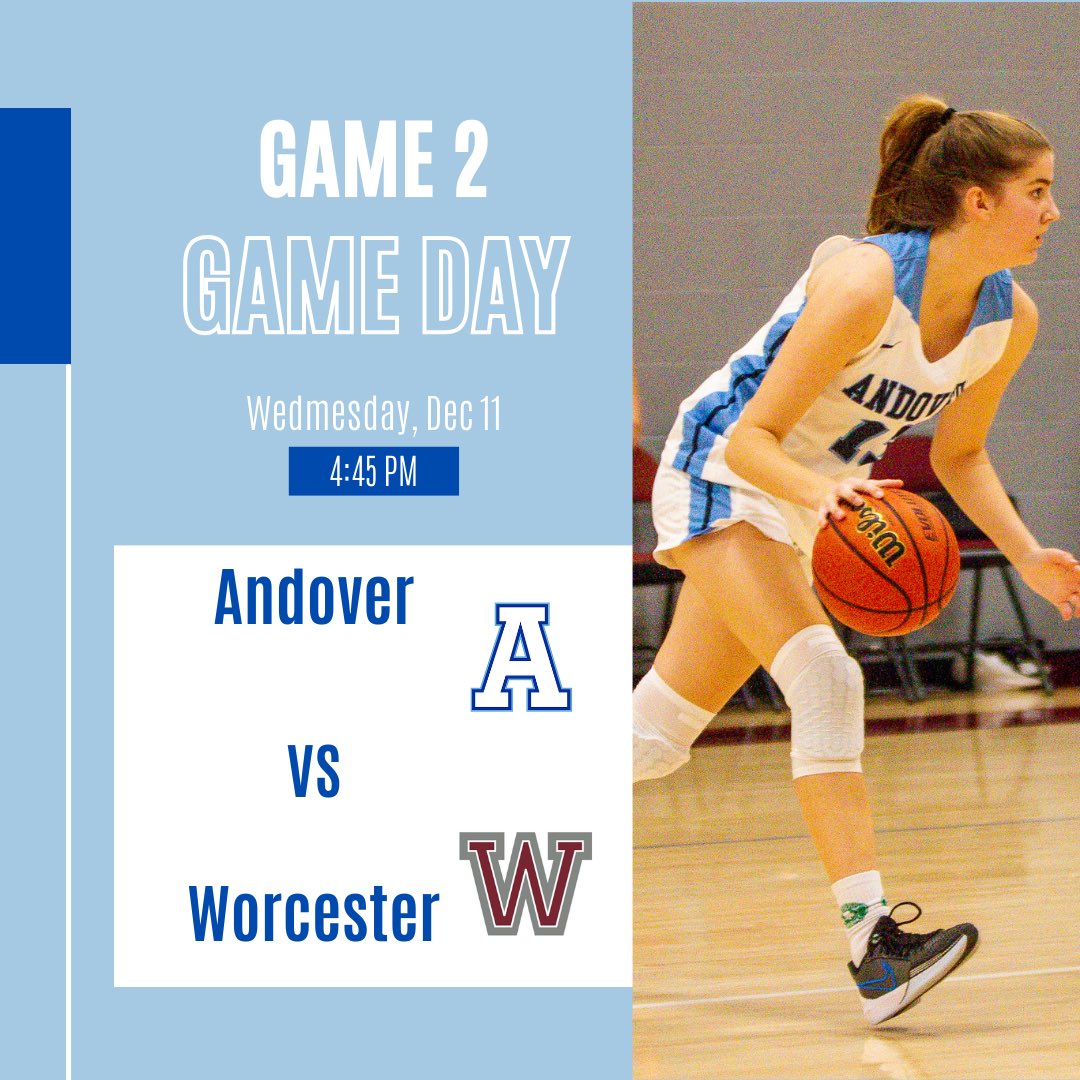 PAgirlsbball's tweet photo. Back at HOME today for our matchup vs. Worcester Academy! Let’s gooooo 🔥🔥🔥
.
⏰ 4:45pm
🆚 Worcester Academy
📍 Phillips Academy - Memorial Gym
@NEPSGBCA @NEPSAC @AndoverAthlete https://t.co/mbVFYRGcQP