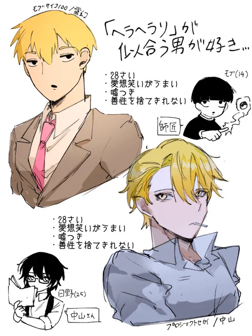 今日は漫画が描けなかったのでアタシの好きな男を描きました
こういう男が好きでェ…………………… 