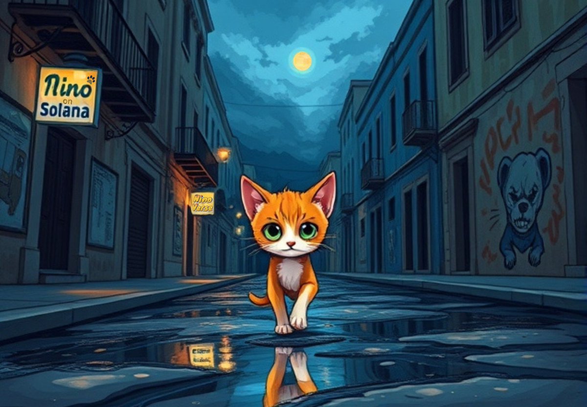 Once upon a time, Nino was just a scrappy little street kitty, dodging puddles and chasing dreams. But even in the darkest alleys, he carried a spark of hope in his heart. 
💡 This is where his incredible journey began... Stay tuned for more of Nino’s story! 

#FromStrayToLeader
