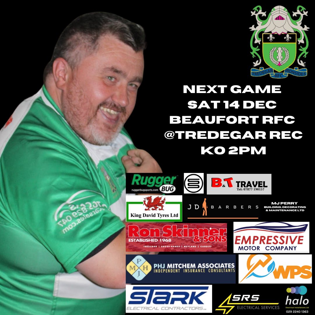 We face Beaufort RFC in our rearranged WRU Division 5 Cup match this Saturday.