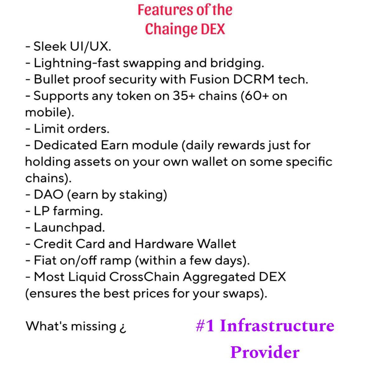 SayedTanvirAhm3's tweet photo. .@FinanceChainge does it all. It truly does 🔥

It's the "all in one #DeFi shop". Explore the Chainge web dApp or mobile app: https://t.co/4GPUwGRd9S

$XCHNG https://t.co/2p3AF4joN6