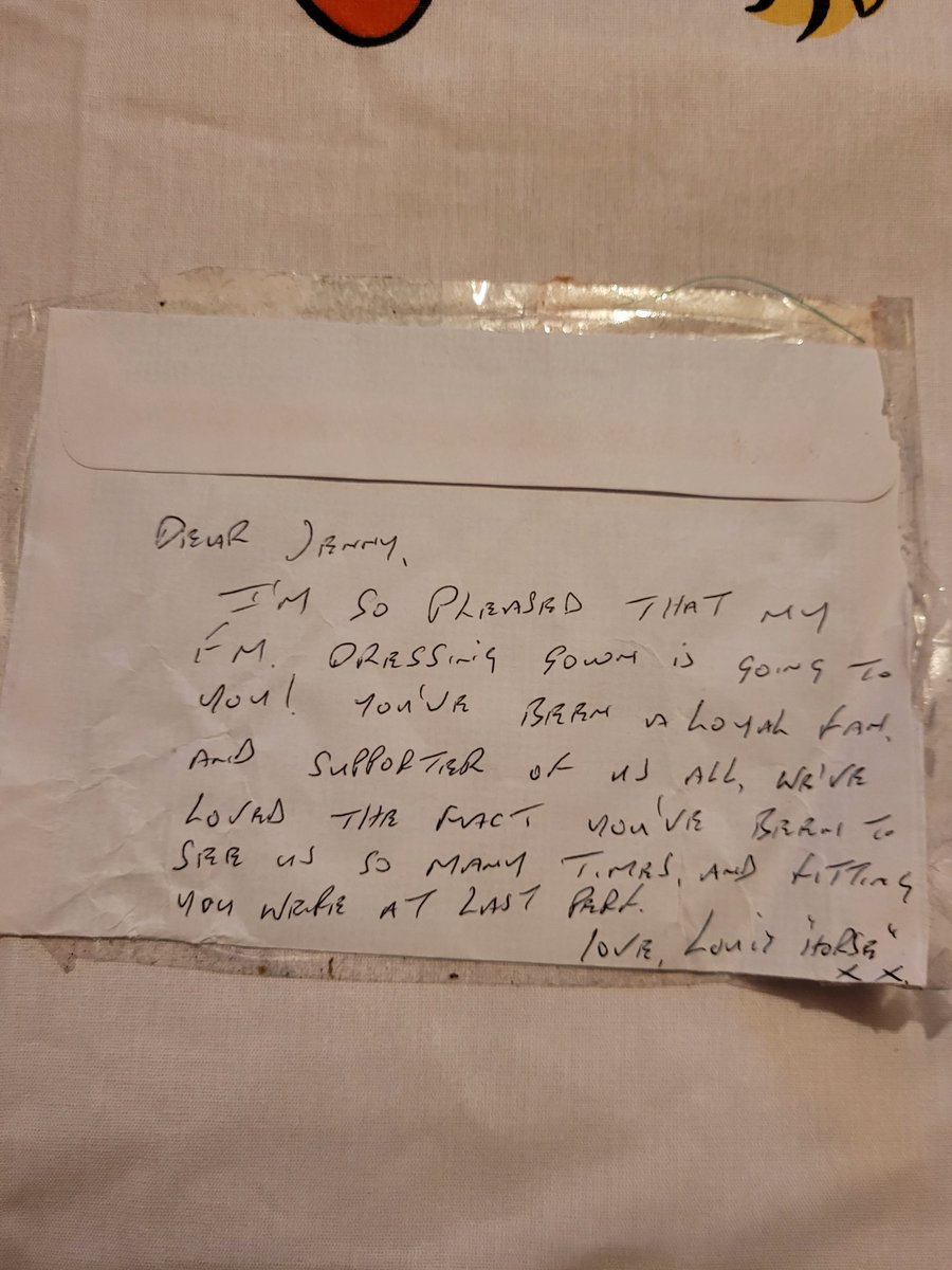 Hi <a href="/TheLouisEmerick/">Louis Emerick</a> , I hope u are doing well. I was tidying up my memory box and I wanted 2 show u this. The hand written letter u gave me in 2019 with the FM dressing gown. I still treasure it years later. ❤️✉️
