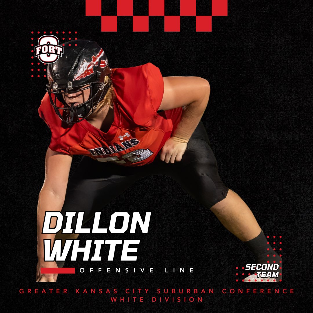 Fort Osage Indians (@fortofootball) on Twitter photo Congratulations to <a href="/AThompson_7/">Anthony Thompson</a> and <a href="/DillonW31793699/">Dillon White</a> for being selected 2nd Team All-Conference Offense Team. Congratulations to <a href="/AThompson_7/">Anthony Thompson</a> and <a href="/DillonW31793699/">Dillon White</a> for being selected 2nd Team All-Conference Offense Team.