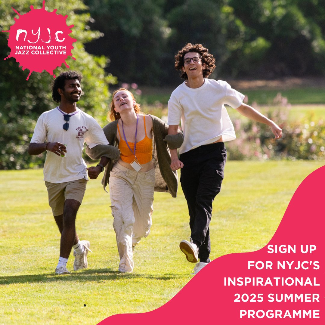 ANNOUNCING NYJC'S SUMMER PROGRAMME 2025! Our FOUR fantastic residential courses are back in August 2025 at Benenden School in Kent! Sign up for a FREE audition on our 15-day Easter audition tour: nationalyouthjazz.co.uk/summer-school/… and don't forget to... #passiton !