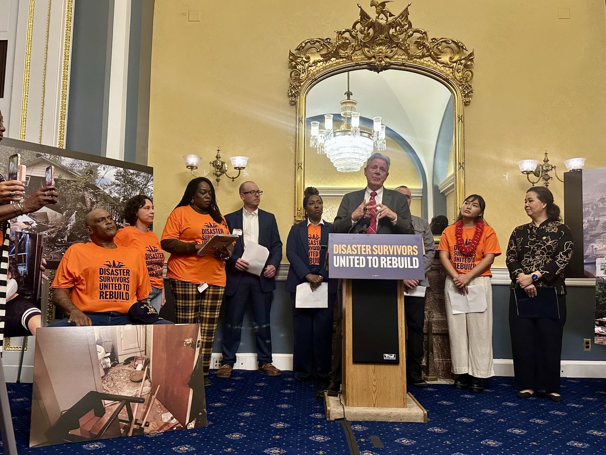 Proud to join <a href="/AndyKimNJ/">Andy Kim</a>, <a href="/RepJillTokuda/">U.S. Rep. Jill Tokuda</a>, and disaster survivors from NJ and across the nation to call for swift passage of a disaster supplemental and for reform to our disaster recovery system. 

Congress must move quickly so survivors can get the resources they need soon.