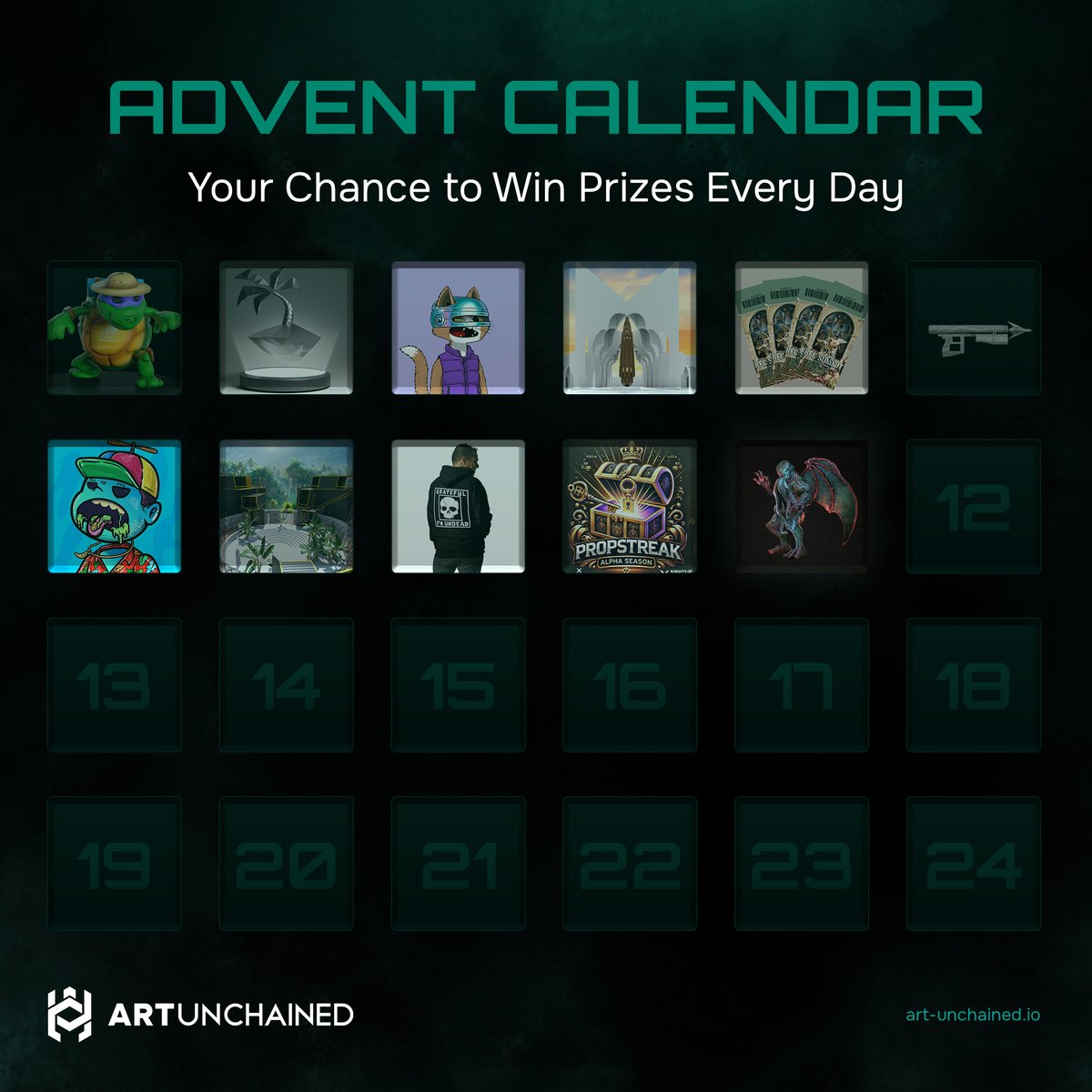 GM 💚

Did you see what a beast of an 3D avatar <a href="/numinia_xyz/">Numinia</a> sponsored for today's advent calendar door? 👀