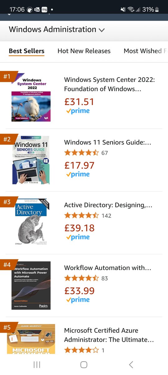 Finally made it to number one best seller!
Appreciate the people wanting to know all about #systemcenter. Will I make one on 2025 in the future we will see 😁
<a href="/ConfigMgrDogs/">ConfigMgrDogs</a> <a href="/MSIntune/">Microsoft Intune</a> <a href="/MVPAward/">Microsoft MVP Communities</a> <a href="/TechNetUK/">Microsoft TechNet UK</a> <a href="/Microsoft/">Microsoft</a> <a href="/SCOMathon/">SCOMathon</a> #bestseller #configmgr #intune #scom  #roadtomvp