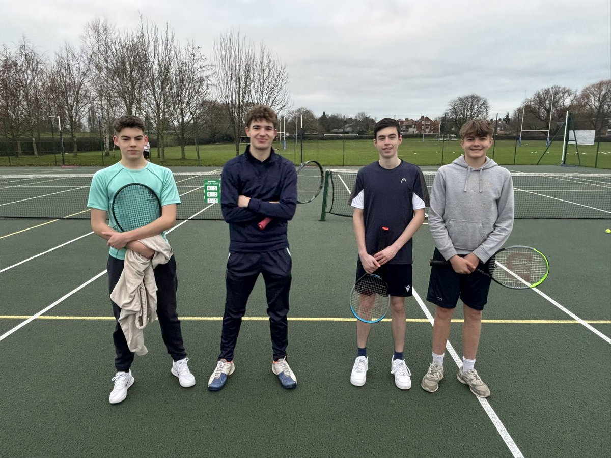 A very enjoyable afternoon of tennis at St Peter’s for our U18 team in the LTA National Competition. Ralph P and Sam D won their singles, while our no 1 pair George/Ralph had a very close match against their opponents. St Peter’s ran out winners 4-2 🎾