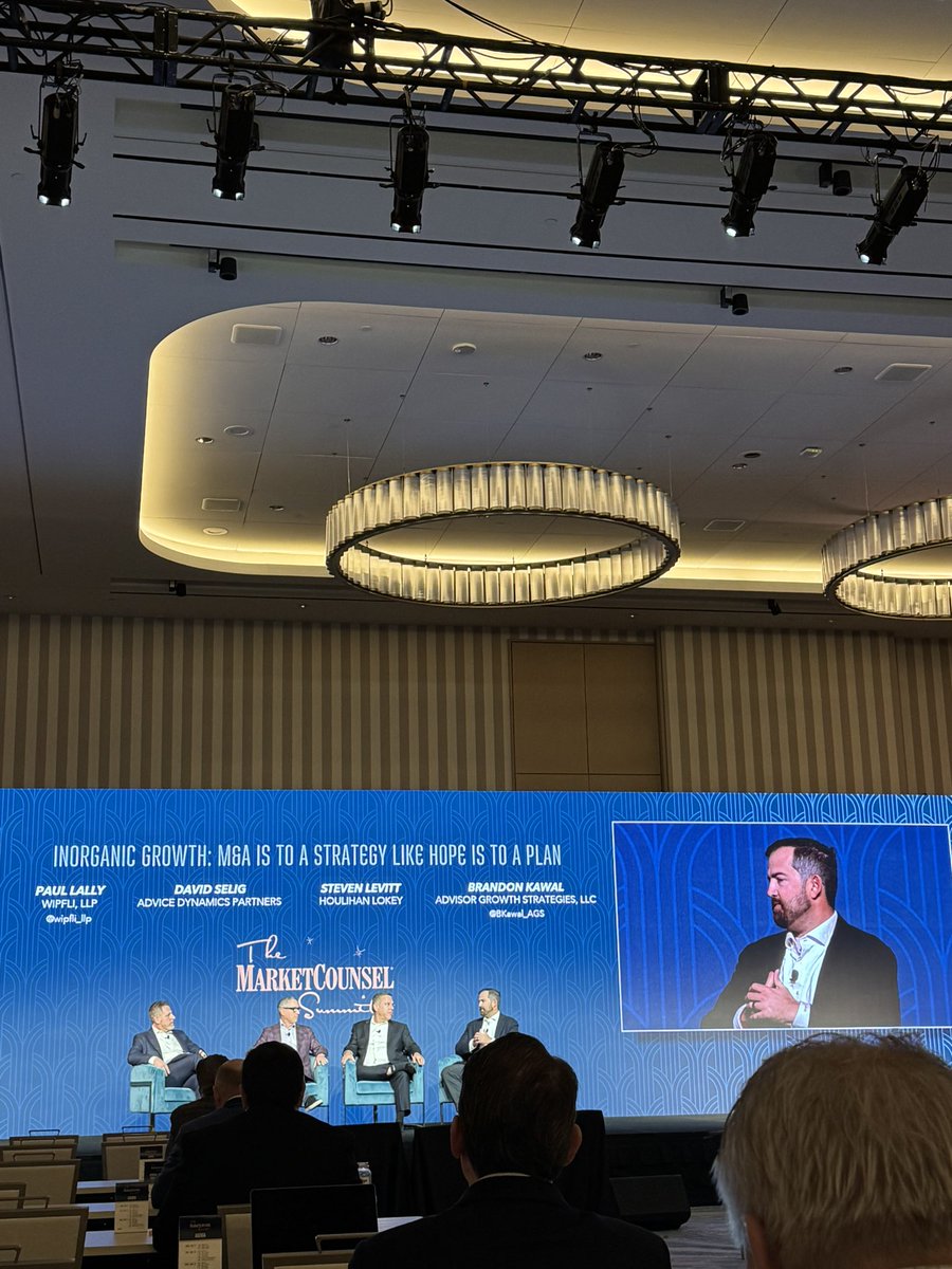Talking about M&amp;A and the truth behind inorganic growth #MSUM24 

✅ Successful buyers are still growing organically as well
✅ It’s a sellers market
✅ Be prepared and find the right fit 

@Wipfli_LLP <a href="/BKawal_AGS/">Brandon Kawal</a>