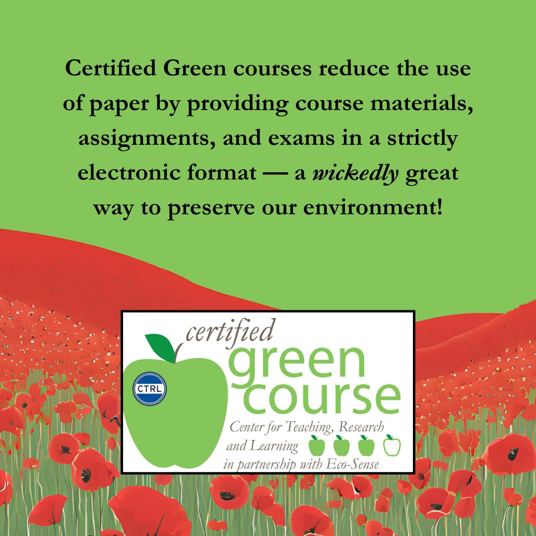 It's all grand and it's all green… when you take a Certified Green Course! 🌱🎓✨
#AUHistory #GreenCourse #Wicked