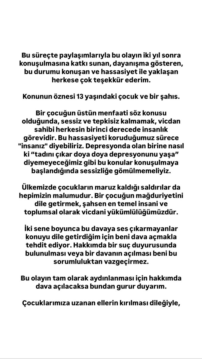 Kamuoyunun bilgisine…