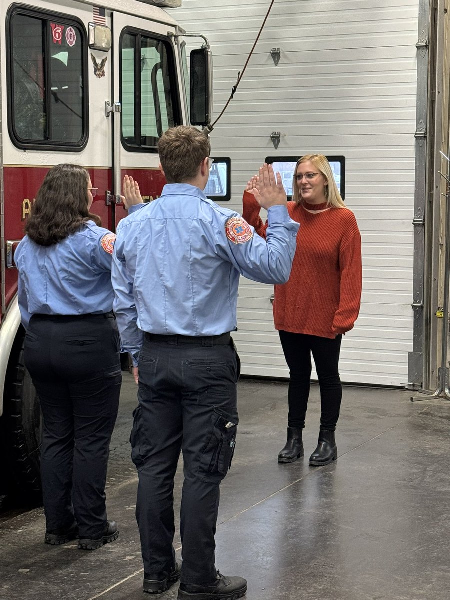 Today we welcomed Probationary Firefighters Tracy and Lussier. They begin orientation with us, while also enrolled in Paramedic school. These staff fill two existing vacancies.