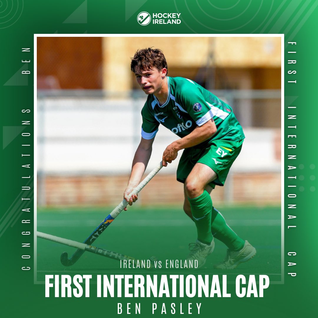 irishhockey's tweet photo. INTERNATIONAL DEBUTS ☘️

A massive congratulations to Ben Pasley, Luke Roleston, and Adam Walker who will make their Senior International Debuts tonight against England. 

Watch the team live by visiting https://t.co/EWNmQpp1NL, and make sure to follow our socials to stay up to date with all the latest news.

#FIHProLeague #HockeyEquals #HockeyInvites