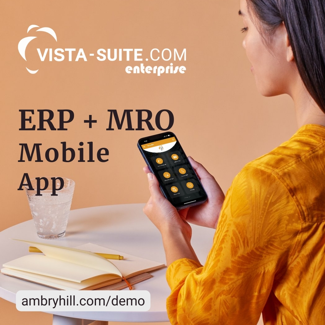 AmbryHill's tweet photo. Instant access to vital information from anywhere reduces delays and boosts productivity. Can your ERP or MRO software do that for you? Vista-Suite Enterprise can.

Request a demo now at https://t.co/A5EUwCMMjM

#aviation #innovation #technology #avgeek #sales #business #ai https://t.co/kaDw6MNZep