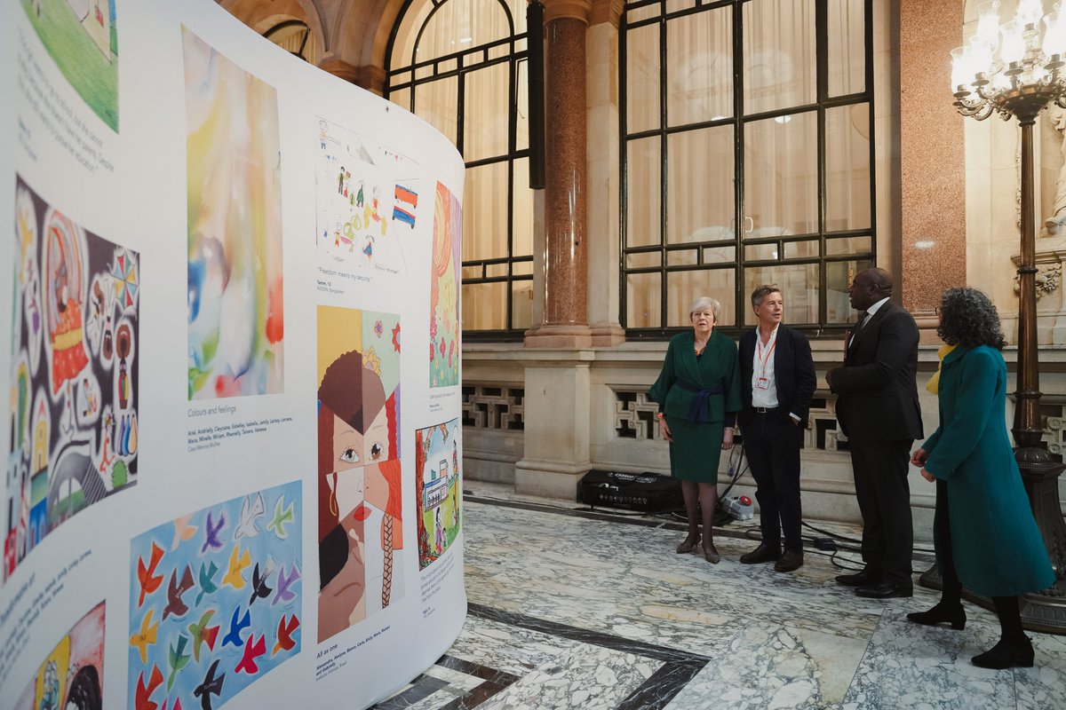 Human Rights at FCDO (@fcdohumanrights) on Twitter photo Yesterday, at an <a href="/FCDOGovUK/">Foreign, Commonwealth & Development Office</a> event to mark #HumanRightsDay, <a href="/DavidLammy/">David Lammy</a> & <a href="/theresa_may/">Theresa May</a> viewed an exhibition by <a href="/Freedom_Fund/">The Freedom Fund</a> of artwork illustrating what freedom means to survivors of modern slavery.
The 🇬🇧 is committed to ending modern slavery & supporting survivors. Yesterday, at an <a href="/FCDOGovUK/">Foreign, Commonwealth & Development Office</a> event to mark #HumanRightsDay, <a href="/DavidLammy/">David Lammy</a> & <a href="/theresa_may/">Theresa May</a> viewed an exhibition by <a href="/Freedom_Fund/">The Freedom Fund</a> of artwork illustrating what freedom means to survivors of modern slavery.
The 🇬🇧 is committed to ending modern slavery & supporting survivors.