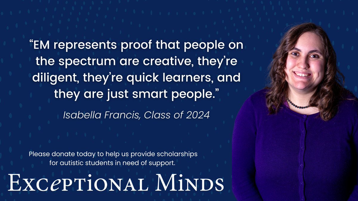 Please donate to the Exceptional Minds Academy today to support the careers of autistic artists: exceptionalminds.salsalabs.org/donate/index.h…
