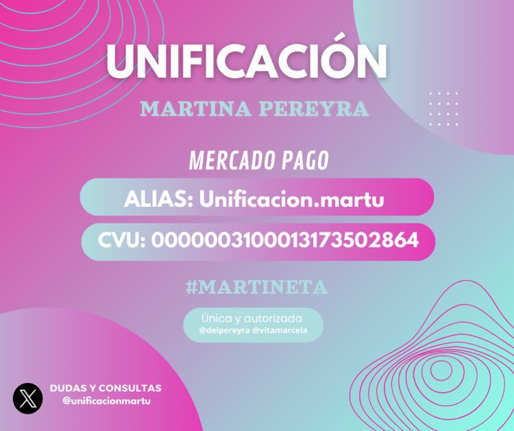 unificacionmar's tweet photo. —¡UNIFICACIÓN MARTINA PEREYRA!
Somos la única unificación oficial de Mar, autorizada por su familia, esta cuenta será utilizada únicamente cuando Mar esté en placa y corra peligro de irse #GranHermano https://t.co/jRUATamXId