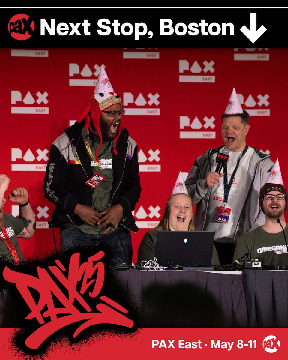 pax's tweet photo. #PAXEast badges are now on sale!🔥Snag yours TODAY at https://t.co/fjwKaoZdBk

Join us from May 8-11, 2025, in Boston for an awesome four day gaming marathon!