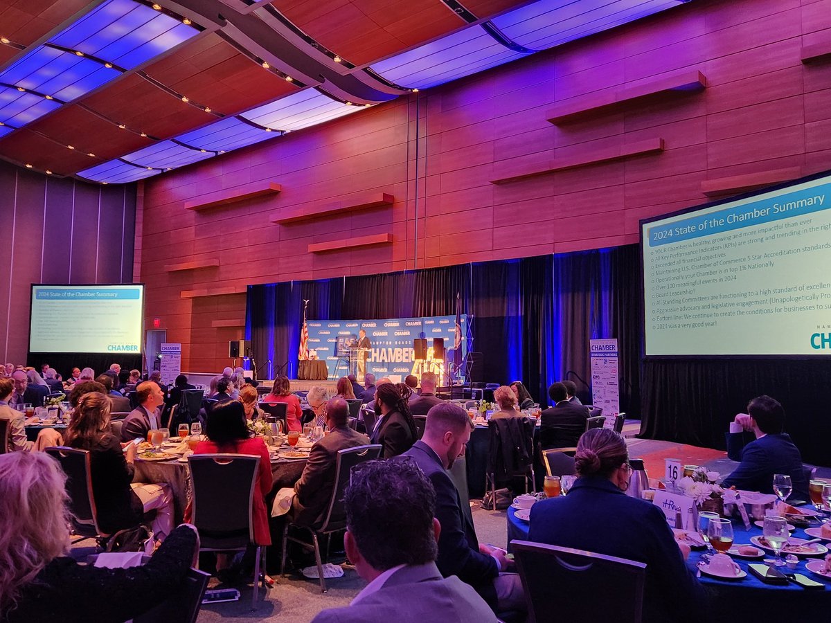 Congrats to <a href="/Chamber757/">HR Chamber</a> on a fantastic event today in <a href="/CityofVaBeach/">Virginia Beach</a>.  Great to be here with the <a href="/CoxComm/">Cox</a> team!