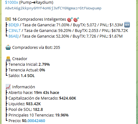 $1000x 

CA:
A8wtA6g2kkpny6MYF4oH6jJWfCY6NgmazrGtFWowpump 

unirse grupo:
t.me/ToroGambles 

bot comprar:
t.me/dogeebot_bot?s…