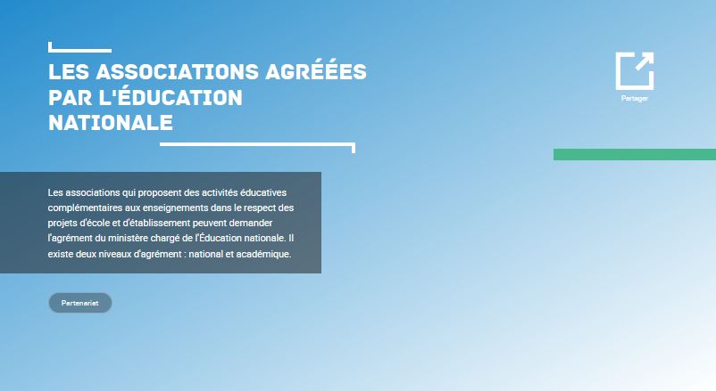 Nous sommes désormais répertoriés sur le site Education.gouv : education.gouv.fr/les-associatio…