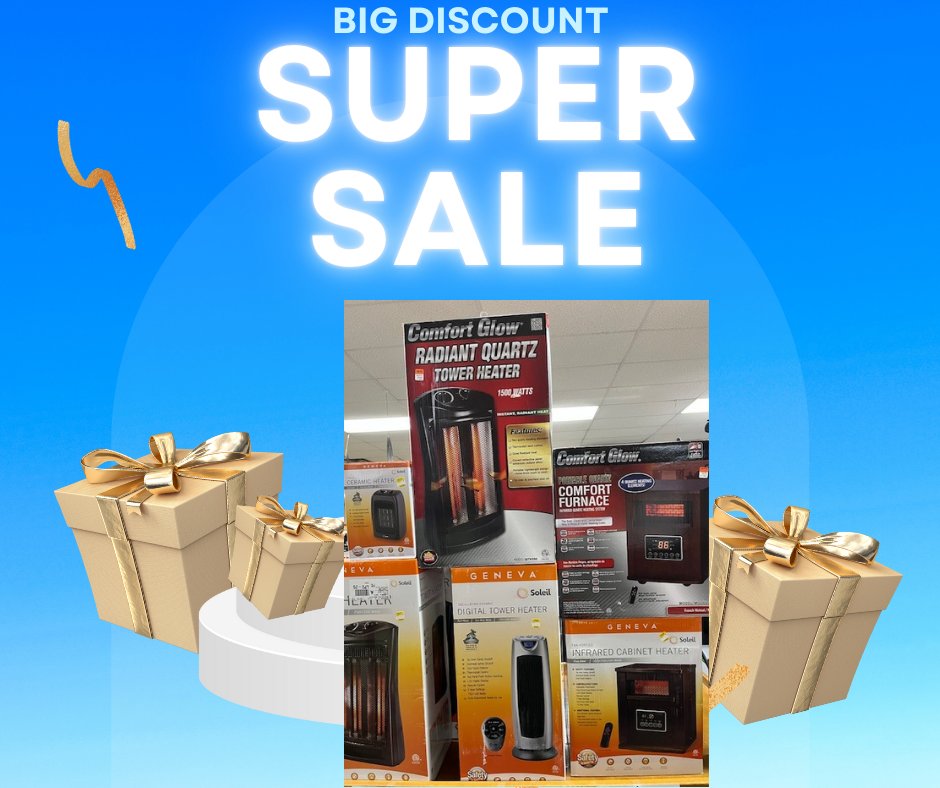 CarpetDepotHome's tweet photo. Don’t miss our HUGE SALE on all electric heaters! 🎁 Discounts range from $10 to $50 off—just in time for the chilly season!
📲 - (814) 239-5865
💻 - https://t.co/AU4HxUInhb

#CarpetDepotHomeCenter #Flooring #Carpet #Comfort #Hardwood #laminate #ceramictile https://t.co/SuOUWKw0eI