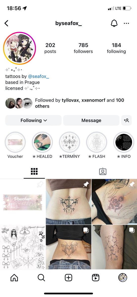 Hi everyone, pro ty kdo to nevi, tak tetuju v Praze a dropla jsem spoustu novych flashes a budu moc rada, kdyz se pujdete podivat na muj ig a nebo booknout :3 <3