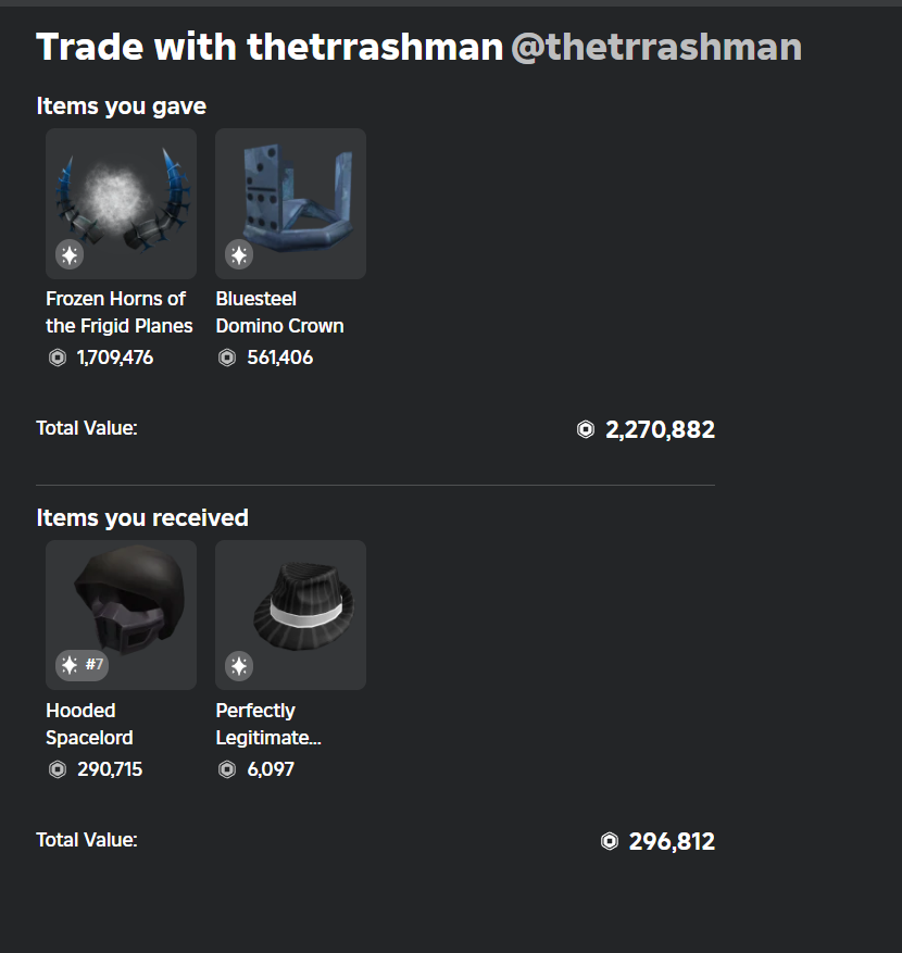 Roblox Trading News | Rolimon's tweet media