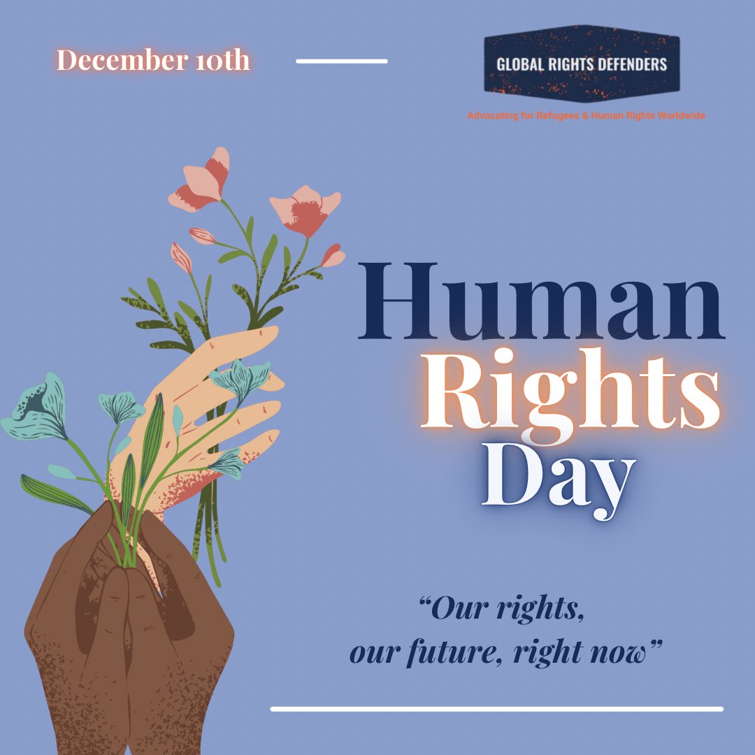 On Human Rights Day under the theme “Our Rights, Our Future, Right Now,” we’re reminded that the fight for rights is urgent.

Supporting us by Donating herehttps://www.globalrightsdefenders.org/donate. 

#HumanRightsDay #OurRightsOurFuture #RightNow #GlobalRightsDefenders