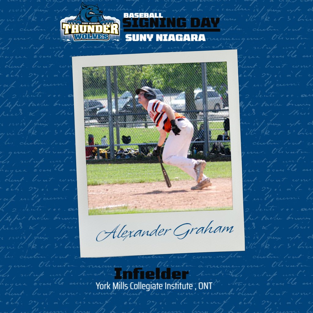 SUNY NIAGARA BASEBALL (@niagaratwolves) on Twitter photo Welcome to SUNY Niagara Baseball, Alex Graham!
<a href="/TeamONBaseball/">Team Ontario Baseball Club</a> <a href="/alexgrahamla/">Alexander Graham</a> Welcome to SUNY Niagara Baseball, Alex Graham!
<a href="/TeamONBaseball/">Team Ontario Baseball Club</a> <a href="/alexgrahamla/">Alexander Graham</a>
