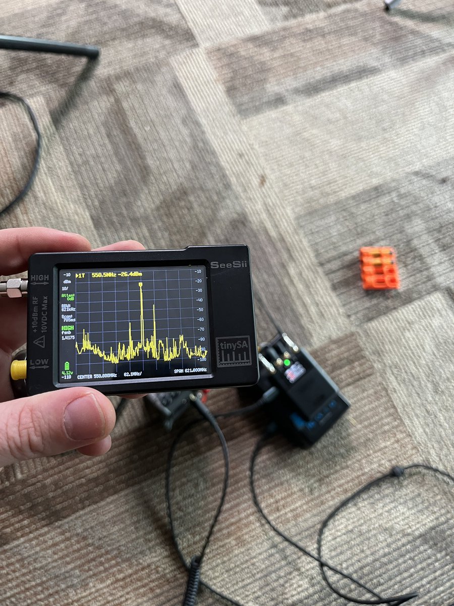 brycefunkmedia's tweet photo. Nerding out on set with the tinySA and the @deitymicrophone THEOS wireless system. Although the THEOS has a built in scanner and can select clean channels for transmission, the tinySA makes the process a bit easier and you can monitor on set. #LocationSound #OnSet #Filmmaking https://t.co/1xqzzfYXZZ