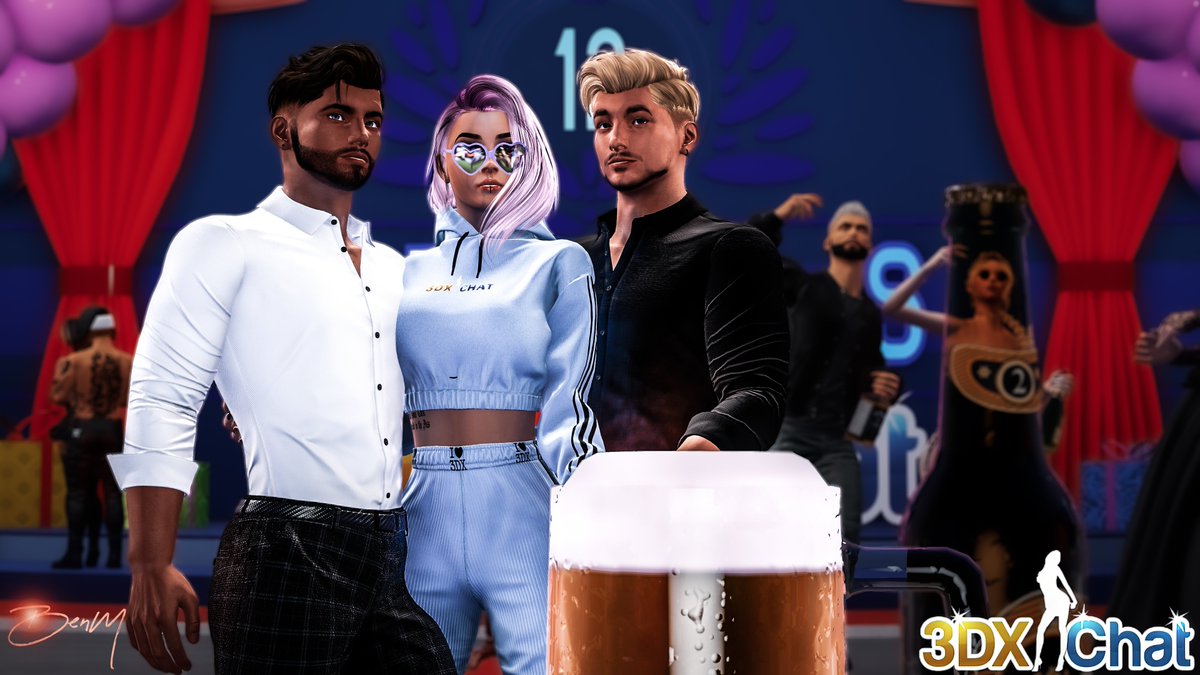 This Picture is from
<a href="/3dxchat/">3DXChat</a>
Birthday party. It was a fun night, so i asked
<a href="/BenM_3DX/">ʙᴇɴᴍ</a> and <a href="/3DXThom/">3DXThom</a> for a picture
to keep it in memories. 
You both are family &lt;3  
And i still remember like yesterday when we rocked the 3dx morning partys more then 2 years ago. Muaaah &lt;3