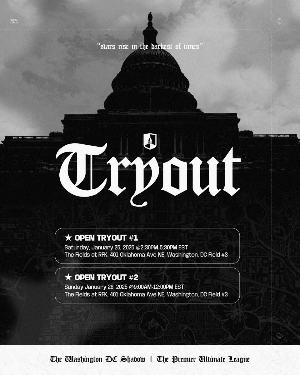 Stars rise in the darkest of times.

Our tryout application is now LIVE through the LinkTree in our bio. If you have any additional questions or concerns, proceed to contact us through our contact form.

#ForTheDistrict ⭐️⭐️⭐️