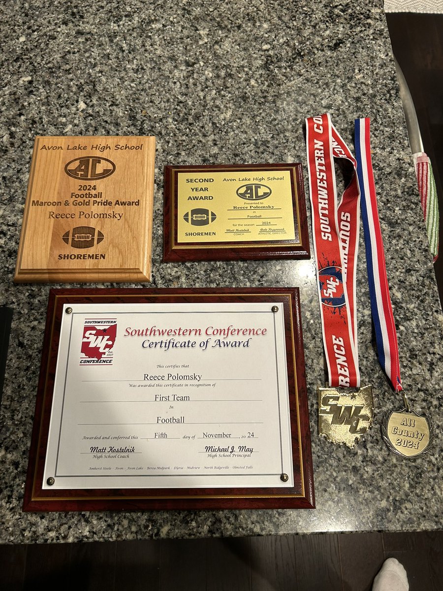 Reece Polomsky (@reece_polomsky) on Twitter photo Great way to end the season! Just heard I got Third-team ALL OHIO kicker! Honored to be named
- 🏆Division II ALL OHIO
- 🏆First Team ALL DISTRICT
- 🏆First Team ALL COUNTY
- 🏆First Team ALL CONFERENCE
<a href="/CoachFaanes/">Nate Faanes</a> <a href="/CoachMurphy87/">Keith Murphy</a> <a href="/1coachshep/">Pat Shepard</a> <a href="/coachkostelnik/">Matt K</a> <a href="/Briggs_bourg/">briggs bourgeois</a> Great way to end the season! Just heard I got Third-team ALL OHIO kicker! Honored to be named
- 🏆Division II ALL OHIO
- 🏆First Team ALL DISTRICT
- 🏆First Team ALL COUNTY
- 🏆First Team ALL CONFERENCE
<a href="/CoachFaanes/">Nate Faanes</a> <a href="/CoachMurphy87/">Keith Murphy</a> <a href="/1coachshep/">Pat Shepard</a> <a href="/coachkostelnik/">Matt K</a> <a href="/Briggs_bourg/">briggs bourgeois</a>