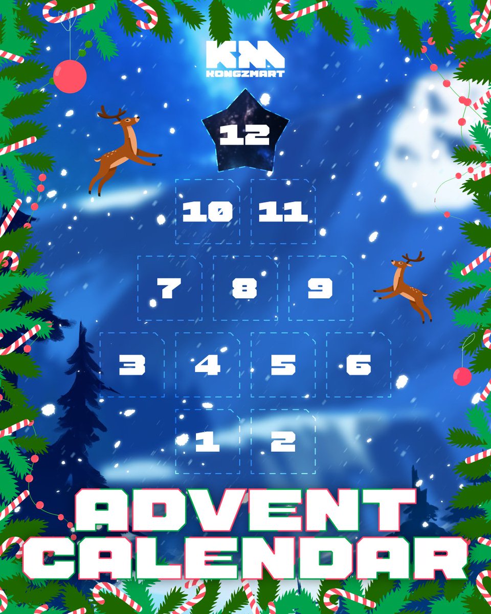 Introducing: KongzMart Advent Calendar ❄️

Starting Friday there will be a raffle in KongzMart every single day of the 12 days leading up to Christmas.

Prizes will include NFTs from the CyberKongz ecosystem, other ecosystems, and some very special additions 👀

Raffles will