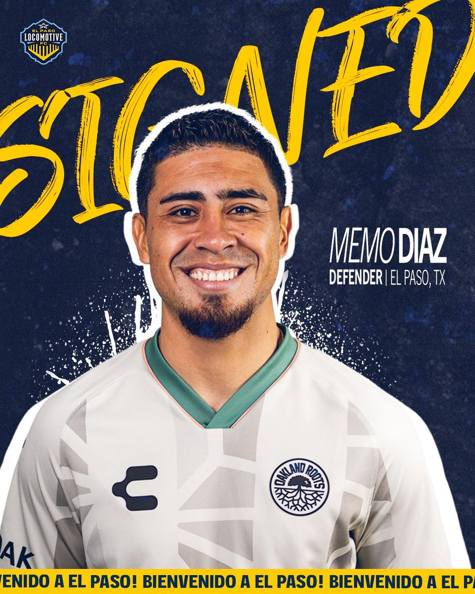 UN LOCO DE REGRESO! 🗣️

El Paso Locomotive FC is pleased to announce that <a href="/md23__/">Memo Diaz</a> has returned home and signed on for 2025!

Learn more: buff.ly/3Vyajho 

#VamosLocos #VamosElPaso