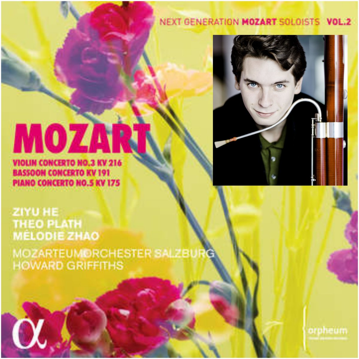 Thedi_DE's tweet photo. "Place aux jeunes"
Ce mercredi, coup de projecteur à #ThéoPlath bassoniste principal de l’Orchestre symphonique de la Radio de Francfort.
Un bel album #Mozart
Enregistré avec la #FondationOrpheum à Zurich et #AlphaClassics
🔊 En replay🎙📻
#LesCarnetsDeGautierCapuçon
#Saison6 https://t.co/m2FwHttihH
