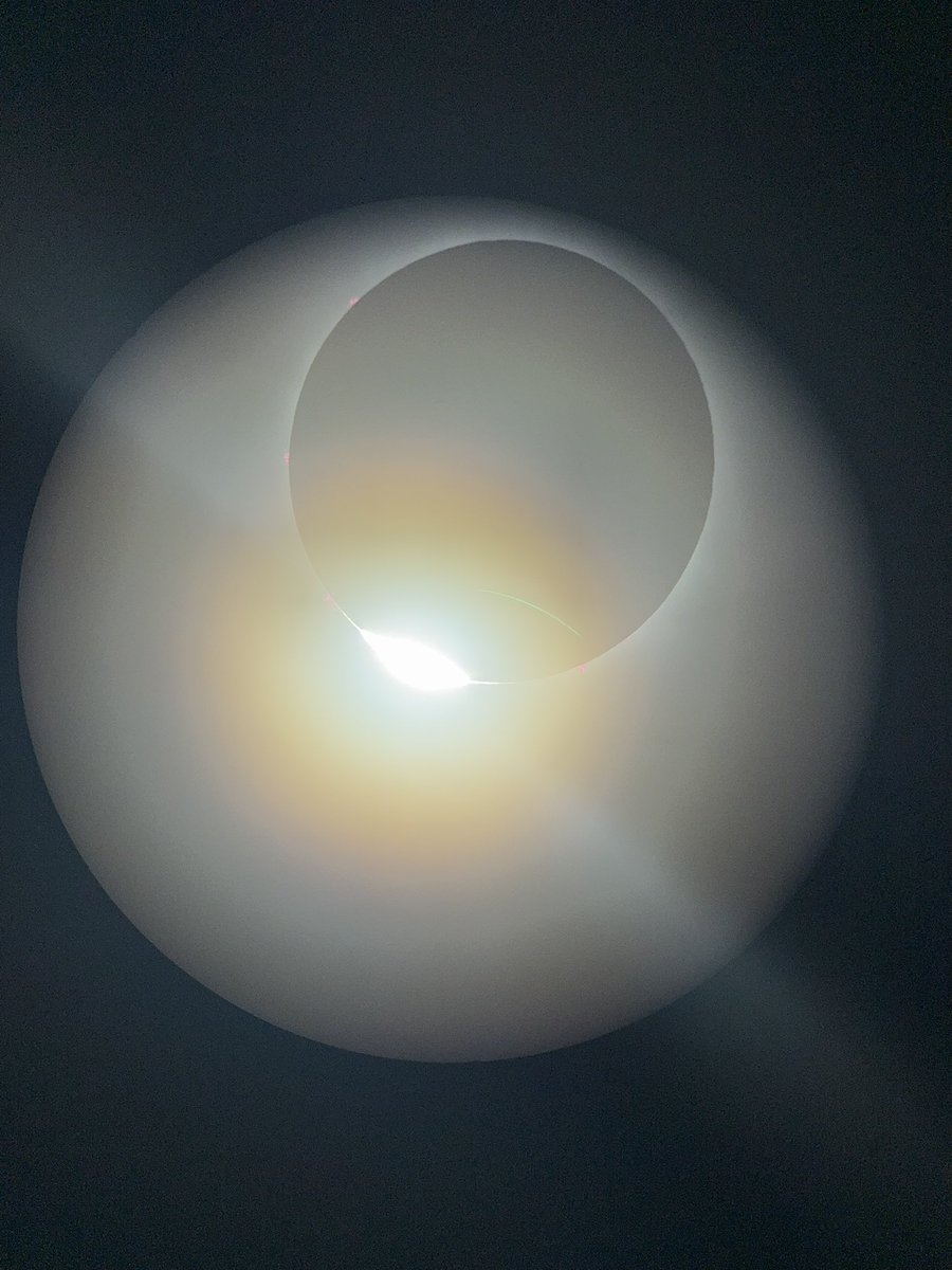 So glad that I got to watch and record this. Here are total eclipse pictures taken from Indianapolis motor speedway! Using Dobsonian 6’’ telescope